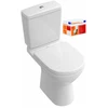 Image de Combipack O.NOVO Plus avec DirectFlush WC à poser en céramique - Sortie horizontale - Couleur : blanc - avec abattant coordonné.