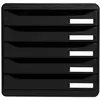 Image de Exacompta Module de classement Big Box 5 tiroirs - corps et tiroirs noir