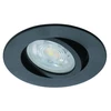 Image de Kit 1 spot encastré connecté Zigbee bluetooth Saliceto blanc/couleurs, rond noir