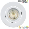 Image de Kit 1 spot encastré connecté Zigbee bluetooth Saliceto blanc/couleurs rond blanc