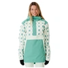 Image de Veste anorak Rip Curl Rider Femme couleur verte Montagne XS 002WOU-0067