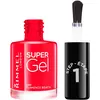 Image de Rimmel - Vernis à Ongles Super Gel - Couleur et Brillance - Longue Tenue - 045 Flamenco Beach -12ml