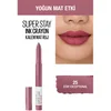 Image de Maybelline New York - Crayon Rouge à Lèvres - Ultra Mat & Sans Transfert - Superstay Ink - Teinte : Stay Exceptional (25)