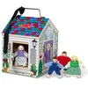 Image de Melissa & Doug Maison En Bois À Sonnettes, Jeux d'imitation, Excellent cadeau pour les filles et les garçons 2505 Multicolore 22,86 cm H x 17,272 cm W x 17,272 cm L