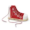 Image de Melissa & Doug - Chaussure À Lacer - Apprendre À Faire Ses Lacets - Jouet Educatif De Développement Et De Premier Âge - Jouet en Bois - Cadeau Enfant 3 Ans Et +