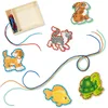 Image de Melissa & Doug - Kit Activités Animaux en Bois avec Lacets - Activité Manuelle Enfant - Jouet en Bois - Jouet D'Activité, De Développement Et d'apprentissage - Cadeau Enfant 3 Ans Et +