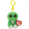 Image de TY Bague Porte-clés Beanie Boos Clips-Tortue-Vert et Marron-avec Yeux dorés Glitter-La Peluche aux Yeux Grands scintillants-12 Cm-35250, Multicolore, T35250