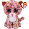 Image de Ty - Beanie Boo's - Peluche Lainey le Léopard, TY36312, Rose / Vert, 15 cm