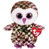 Image de Ty - Flippables - Peluche à Sequins Brillante Checks le Hibou, TY36673, Multicolore, 15 cm