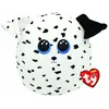 Image de TY - Squish a boos - Coussin Peluche Fetch Le Chien, Blanc/Noir, 40 cm