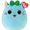 Image de TY - Squish a boos - Coussin Kirra le chat 20cm - TY39238, Vert