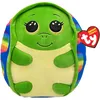 Image de TY Squishy Beanies   Shruggie la Tortue Arc-en-Ciel   Coussin en Peluche Doux avec Yeux Jaunes Scintillants   Idée Cadeau pour Grands et Petits   22 cm   T39263
