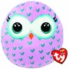 Image de TY - Squish a boos - Coussin Peluche Winks la Chouette, 40 cm, Violet