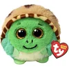 Image de TY T42549 - Beanie Balls Cruiser la Tortue avec des Yeux dorés pailletés, Animaux en Peluche Douce et Ronde à Collectionner - 8 cm