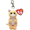 Image de TY Beanie Bellies Clips Bague Porte-clés en Peluche, Mangue Le Chaton avec Les Yeux Verts Paillettes, Les Animaux en Peluche avec Le Ventre Doux 12 cm T43112