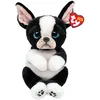 Image de TY Beanie Bellies - Tink Le Bouledogue français avec Les Yeux Bleus pailletés, Les Animaux en Peluche avec Le Ventre Doux Originaux 30 cm - T43204
