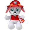 Image de TY - Peluche Pat’ Patrouille - Marcus - 15cm - Peluche à Collectionner, Blanc, Rouge