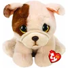 Image de Ty - Beanie Babies - Peluche Houghie le Chien 24 cm, Marron et Beige, TY90286