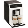 Image de Krups Machine à café à grain, Broyeur à grain, Cafetière expresso, Cappuccino, Espresso, 15 boissons, 2 tasses en simultané, Fabriqué en France, Evidence EA890110, Blanche