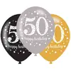 Image de BALLOON pk6 27cm Age 50 Sparkl
