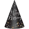 Image de amscan 250772 Lot de 8 chapeaux en papier pour célébration Doré