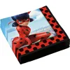 Image de Amscan 9902875 Lot de 20 Serviettes Miraculous Rouge