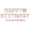 Image de Amscan 120340 - Guirlande papier lettres joyeux anniversaire licorne magique 320 x 25,4 cm