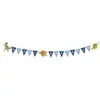 Image de Amscan Generique - Guirlande Happy Birthday Grands Dinosaures Bleue 180 cm