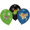 Image de amscan 9903988 Lot de 6 Ballons en Latex Joyeux Dinosaure Vert/Noir/Bleu