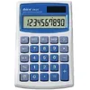 Image de Ibico, Calculatrice de poche 082X, practique et compacte pour le bureau, la maison et l’école, Blanc/Bleu, 68 x 8 x 112 mm, IB410017