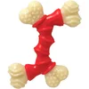 Image de Nylabone os à ronger et jouet dentaire pour les mâcheurs agressifs, os à double extrémité, saveur bacon - XL - Convient aux tout grande chiens pesant 23 kilos et plus