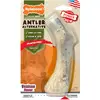 Image de Nylabone Alternative au bois, jouet à mâcher qui ne laisse aucun dégât et qui n’a aucune écharde, en forme de bois de cerf, arôme gibier, pour les chiens de moyenne taille (jusqu’à 16 kg), Chiens à mâchouillage puissant/extrême