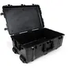 Image de PELI 1650 valise de protection antichoc pour équipement photo et drone, IP67 étanche à l'eau et à la poussière, capacité de 86L, fabriquée en Allemagne, sans mousse, couleur: noire
