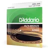 Image de D'Addario Cordes Guitare Acoustique | Corde Guitare Folk | EZ890 | Cordes en bronze pour guitare acoustique | Bronze 85/15 | Super Light 9-45 (Lot de 2)