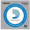 Image de D'Addario PL0095 Corde seule en acier pur pour guitare Calibre .0095