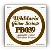 Image de D'Addario PB039 Corde seule avec filet de bronze phosphoreux pour guitare acoustique Calibre .039