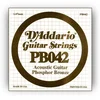 Image de D'Addario PB042 Corde seule avec filet de bronze phosphoreux pour guitare acoustique Calibre .042