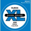 Image de D'Addario XLB035 Corde seule longue avec filet en nickel pour basse Calibre .035