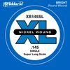 Image de D'Addario XB145 Corde seule extra-longue avec filet en nickel pour basse Calibre .145