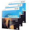 Image de D'Addario Cordes Guitare Acoustique | Corde Guitare Folk | EJ11-3D | Cordes pour Guitare acoustique | Bronze 80/20 | Léger 12-53 - 3-Pack