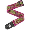 Image de D'Addario Sangle de guitare, Joe Satriani   Design Paisley violet   Nylon tubulaire de 50 mm de large, réglable de 35" à 59,5", accessoires pour guitare
