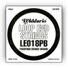 Image de D'Addario LE018PB Corde seule en bronze phosphoreux avec Extrémité à boucle Calibre .018