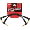 Image de Planet Waves PW-PRA-205 Custom Pack de 2 Câbles Patch à angle droit 15 cm Noir