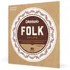 Image de D'Addario Cordes en nylon pour guitare folk D'Addario EJ33, extrémité à boule, bronze 80/20/cordes aiguës en nylon translucide