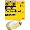 Image de Scotch Ruban Adhésif Double-Face - Transparent, 1 Rouleau, 12 mm x 22,8 m - Idéal pour le Bureau et l'École
