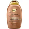 Image de OGX - Après-Shampooing Kératine Lissage Brésilien (flacon de 385 ml)   Soin capillaire lissant à la kératine pour des cheveux brillants   Après-shampoing sans sulfate et sans parabène (Lot de 2)