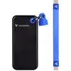 Image de Verbatim Pocket 1 TB Disque dur externe SSD USB-C® (USB 3.2 Gen 2) noir, bleu 32191