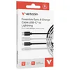 Image de Verbatim Essentials Pack de 2 Câbles USB-C vers Lightning de 1m, câble de recharge rapide jusqu’à 27W avec Power Delivery 3.0, câble de charge USB-C, 1 câble Noir et 1 câble Blanc