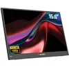 Image de Verbatim Moniteur Portable, écran Mobile Full HD 15,6", Moniteur Portable en Plastique pour Ordinateur Portable, Tablette, Smartphone, PS5 ou Nintendo Switch avec Ports USB-A, USB-C et HDMI, Noir