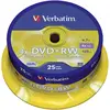 Image de DVD+RW vierge Verbatim 43489 25 pc(s) 4.7 GB 120 min réinscriptible